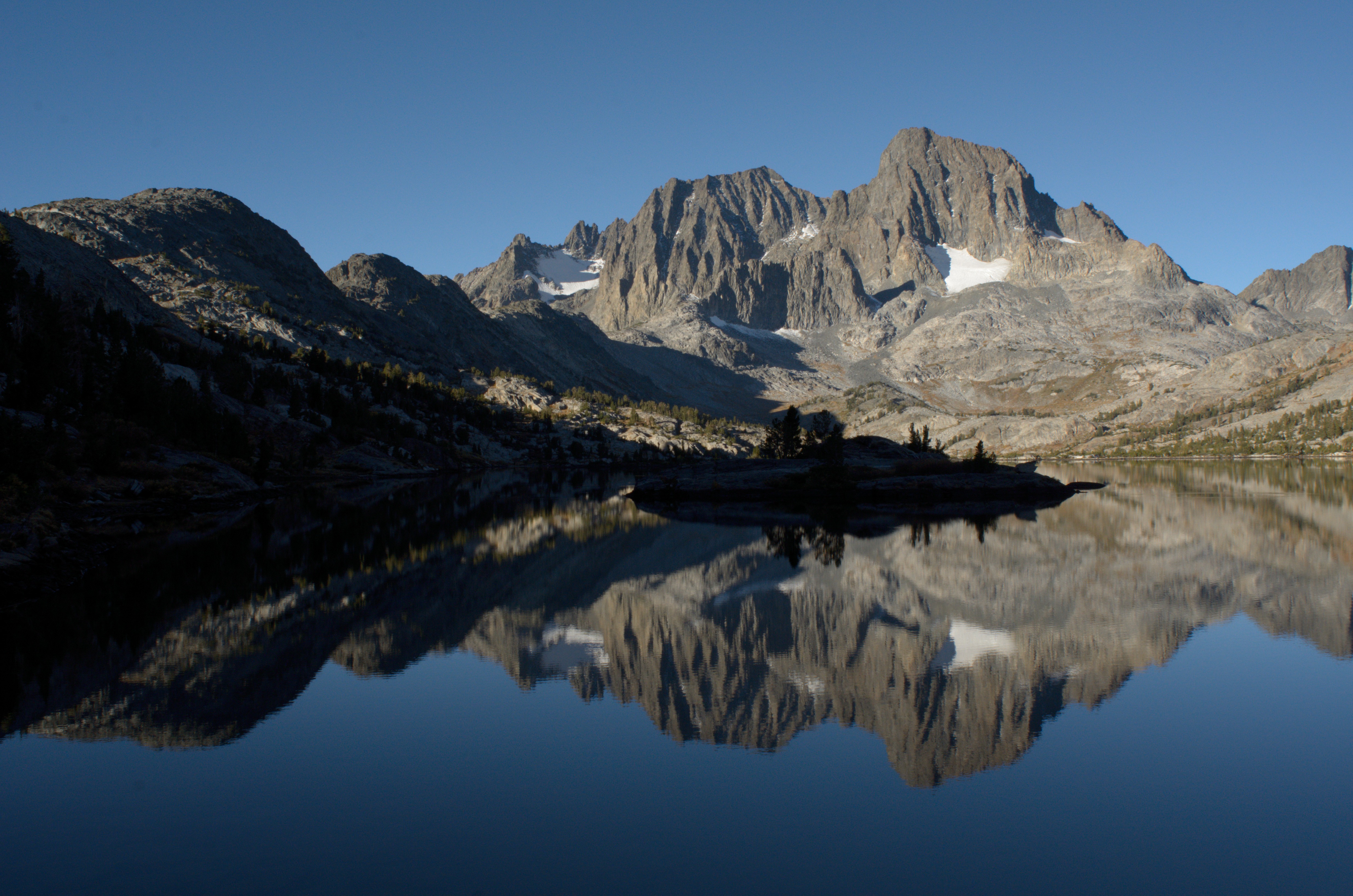 Morning at Garnet Lake in Ansel Adams Wilderness, Oct 5 2014